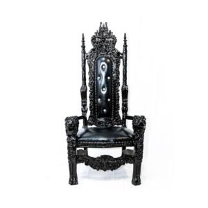 Black Adult Throne Chair
